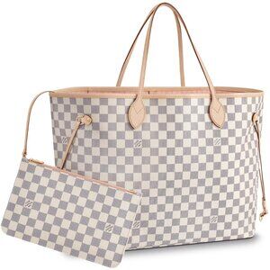 Louis Vuitton Neverfull Damier Azur Pink Rose Ballerine